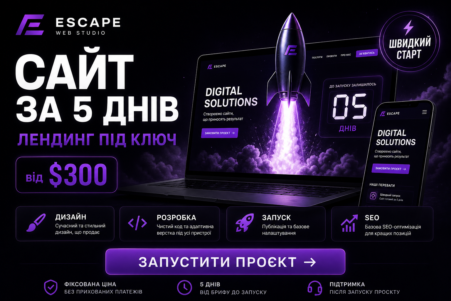 Сайт за 5 днів